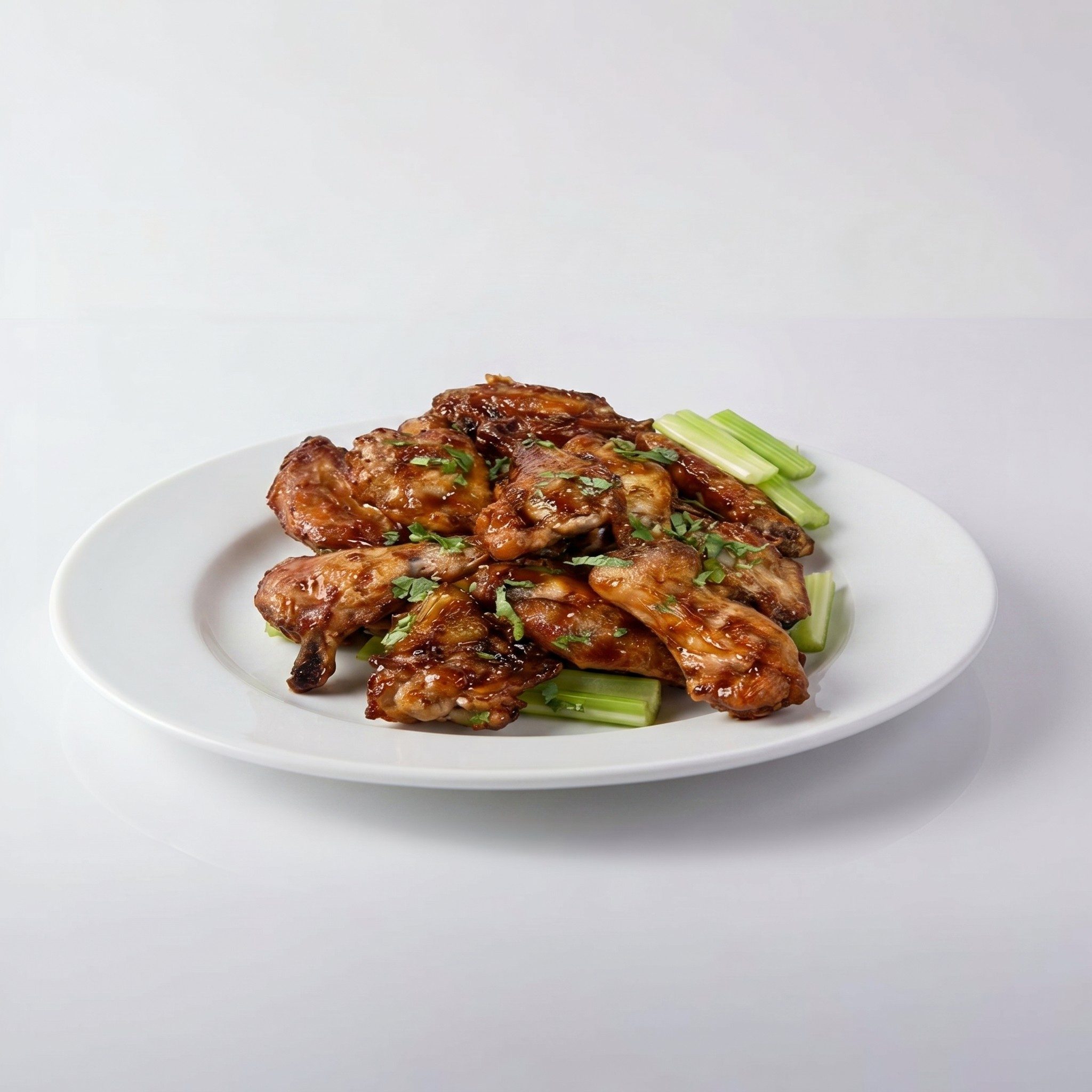 6 Chicken Wings.